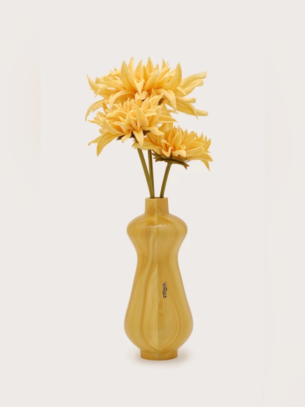 Cult Gaia Dee Dee Flower Vase Clutch Cornsilk Multi NEW NIB